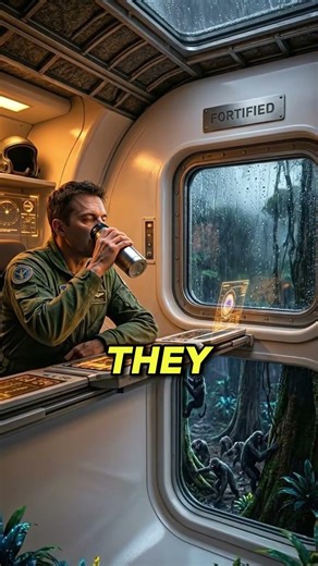 Steel Treehouse in Alien Jungle Canopy. Six-Armed Pack Below.