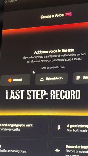 How to add Voice in Suno