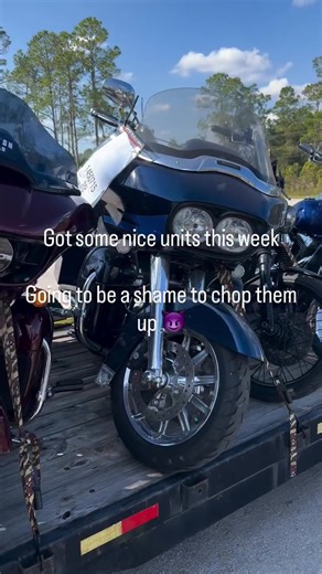 Got some new units from the auction this week. It’s almost a shame to break the into parts…almost 😈#fallencycles #motorcycle #ebay #harley #wreck