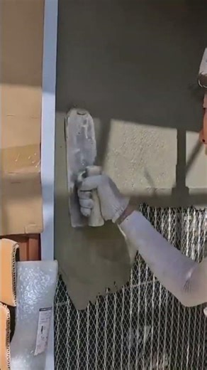 the process of neatly securing the outer walls of a building