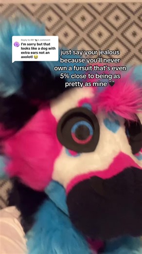 Replying to @RR 🐀 (idc how rude this comes off as literally it is not that hard to tell that my character is an axolotl if you seriously think it’s a dog then you need to get glasses or checked up on 😭.) #fyp #foryou #axolotl #fursona #fursuiting