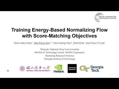 [NeurIPS 2023] Training Energy-Based Normalizing Flow with Score-Matching Objectives (2023-11-14)