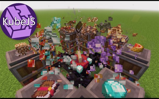 『KubeJS魔改案例』超酷炫粒子的附魔系统世界合成 | 我的世界 Minecraft 1.18/1.19