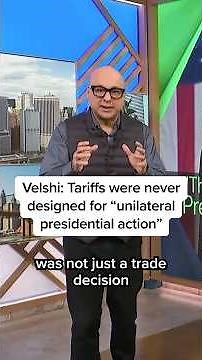 Velshi: Tariffs were never designed for 'unilateral presidential action'