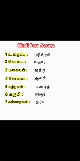 சின்ன சின்ன ஹிந்தி வாக்கியங்கள்✌️🔥 #spokenhindi #spokenhindieasy #spokenhindithroughtamil #shorts