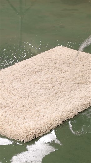 A satisfying rug cleaning transformation! 💦✨