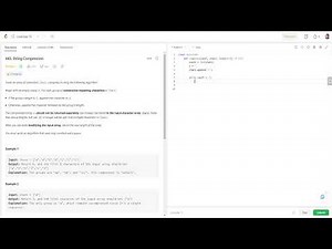 LeetCode | Task "443. String Compression" | Python solution