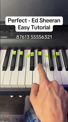 Perfect - Ed Sheeran Easy Piano Tutorial #easy #piano #tutorial