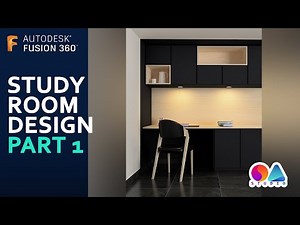 Fusion 360 (Ep 41) - Study Room Design | Part 01