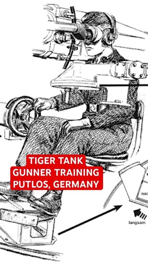 Gunner Training, Tiger Tank and the Wehrmacht in WW2 #tank #ww2 #shorts