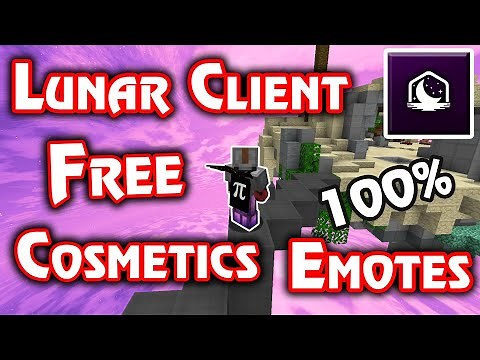 How to get Free Cosmetics in Lunar Client.
