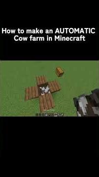 How to make an AUTOMATIC Cow farm in Minecraft