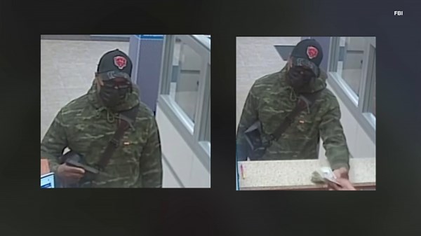 FBI searching for armed suspect in St. Charles bank robbery