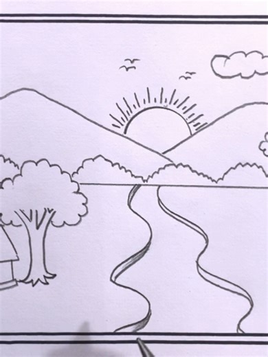 Easy Scenery Drawing Techniques for Beginners
