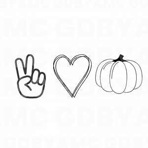 Fall SVG, PNG, PDF, Peace Love Fall - Etsy France