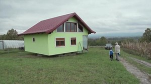 Bosnian builds rotating house to give wife better views