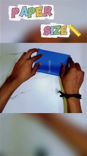 Types of Paper A4, A5, A6, A7 make 📏 #shorts #craft #transition #ytshorts