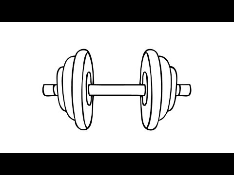 How to Draw a Dumbbell