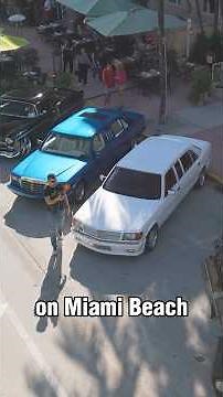 RAREST Limousine on South Beach! Insane Mercedes Carat Duchatelet #mercedes #cars #rare #cartier