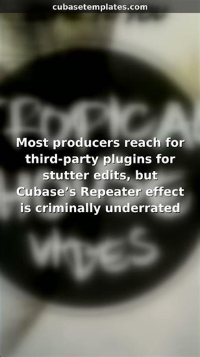 Deep House Glitch Secret: Cubase's Hidden Stutter Tool