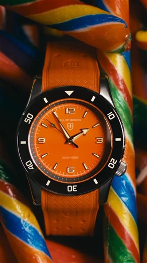 Elliot Brown Watches on Instagram: "THE TIME IS NOW… The Bloxworth Heritage Diver Chromatic Collection is NOW LIVE Four new colourways. 250 watches total. Once they’re gone, they’re gone. Are you 🟧 or 🟨 or 🟦 or 🩷? 🔗 in bio 👆🏻 #newwatchthursday #launchday #chromatic #drunktankpink #harbourblue #bloxworthorange #seaglassblue #wornbyadventurers #uncivilengineering"