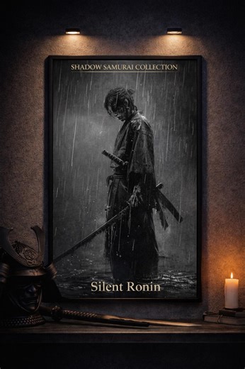 SHADOW SAMURAI COLLECTION – Silent Ronin Poster, Samurai Wall Art, Japanese Warrior Art, Dark Samurai Decor, Ronin Artwork, Digital Download - Etsy