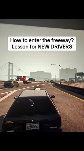 You gotta know what to do when you’re entering that freeway #GTAV #LearnToDrive #mrroadready #DrivingTips #DrivingInstructor