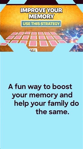 Improve Your Memory With This Simple Card Game #brainlearning #familylearning #neuroscience #habits
