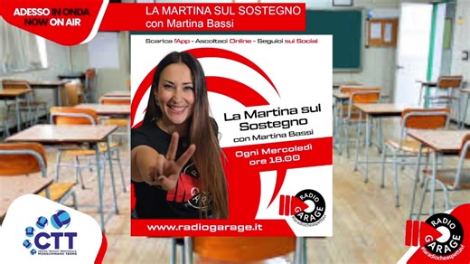 3 comments | LA MARTINA SUL SOSTEGNO con Martina Bassi | Radio Garage | Facebook