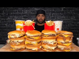 (ASMR NO TALKING) MCDONALD'S MCDOUBLES & FRIES MUKBANG