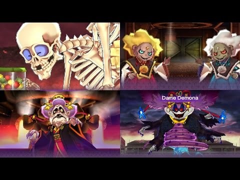 Yo-Kai Watch 2 All Bosses - Main Story