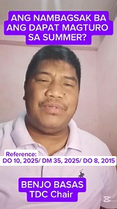 143K views · 1.1K reactions | Ang guro na nagbigay ng failing grade ba ang dapat magturo sa summer program? Konsultahin natin ang ilang polisiya ng DepEd: DO No. 8, 2015 DO No. 10, 2025 DM No. 35, 2025 #EOSYBreak #61DayVacation | Benjo Basas | Facebook