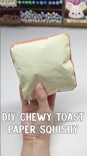 DIY Paper Squishy | Chewy Slow Rising Toast – So Satisfying 🍞#fyp #freetemplate #howtomake #craft