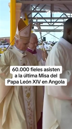 60.000 fieles asisten a la última Misa del Papa León XIV en Angola