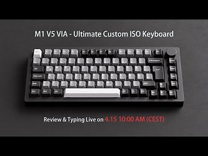 Akko M1 V5 ISO Keyboard Live Review & Sound Test | Ultimate Customization with ISO Layout