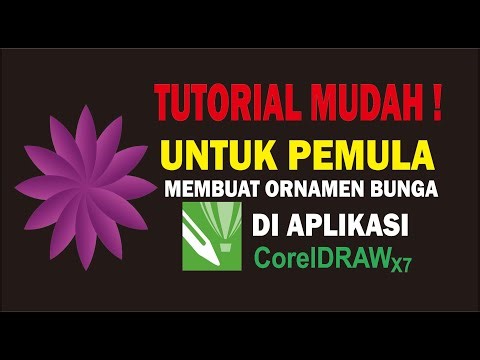 TUTORIAL MUDAH! UNTUK PEMULA | CARA MEMBUAT OBJEK BUNGA DI COREL DRAW