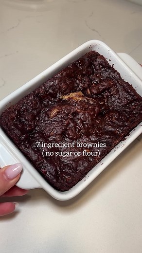 Healthy 7 Ingredient Brownies Without Flour or Butter