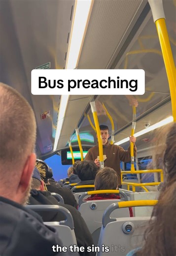 Bus preaching. Dm me to study the Bible. #Jesus #God #Bible #Faith #Biblestudies