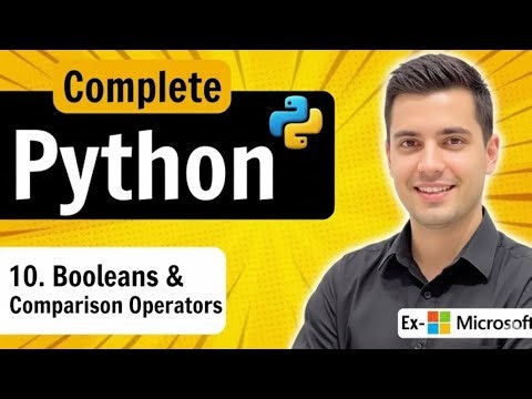 Python Booleans & Comparison Operators Explained (Part 10) | Python Beginner Tutorial