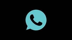 Whatsapp logo animation isolated on transparent background. Whatsapp icon animation 4k video.