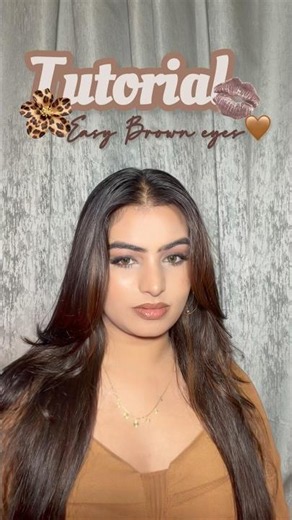 Brown Eyes Makeup Tutorial 🤎✨ Soft Glam Eye Look #shorts