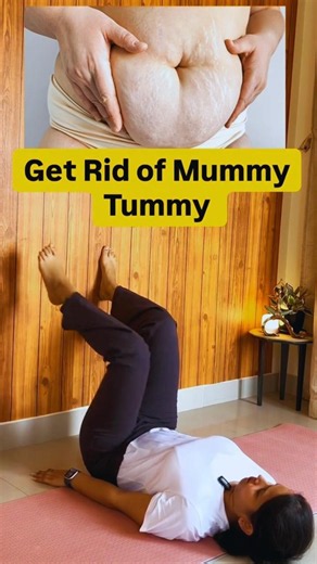 Mummy Tummy Workout at Home | Safe Postpartum Belly Fat & Core Strength Exercise 🤱🔥 #healthylife