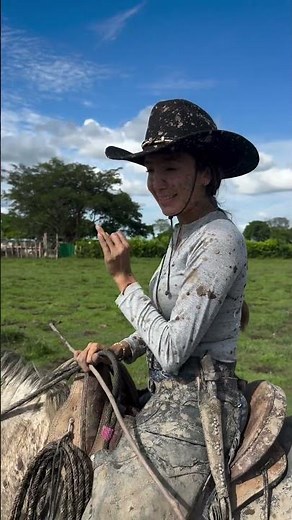 Beautiful Cowgirl Horse Ride Through the Countryside | Rural Life Adventure 🐎🌿 #shorts #horse