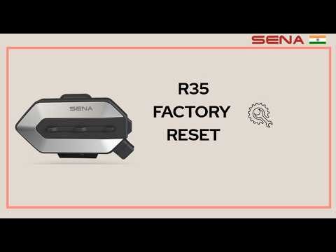 SENA R35 Factory reset