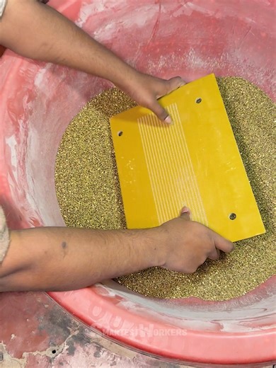 Rhinestone Lace Work in Action