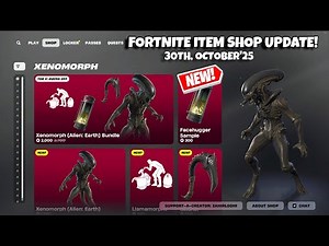 NEW ALIEN EARTH SKIN & ICON EMOTE! Fortnite Item Shop [30th October, 2025] (CH6 S4)