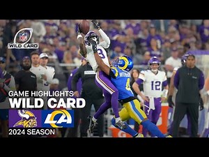 Minnesota Vikings vs. Los Angeles Rams Game Highlights | Wild Card NFL 2024 Season
