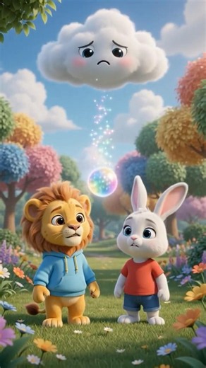 🌈 Baby Lion Saves the Magic Rainbow Cloud! 🦁✨ | Toddler Cartoon | Kids Songs & Stories