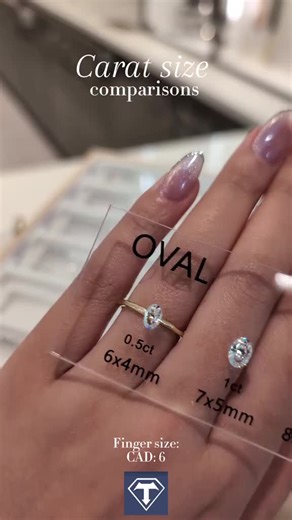 Thinking of an oval-shaped diamond engagement ring? 💍 ✨ One important tip: Stop focusing on carat weight alone… and start paying attention to the ratio. 💎 Why does ratio matter? The length-to-width ratio is what gives an oval its overall look. • A well-balanced ratio creates that long, graceful shape • Two diamonds with the same carat weight can look very different depending on their ratio • The right ratio can make a diamond appear larger than its actual carat weight • A well-cut stone helps 