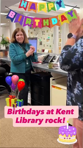 26 reactions · 5 comments | 拾 Birthday vibes at Kent Public Library!...